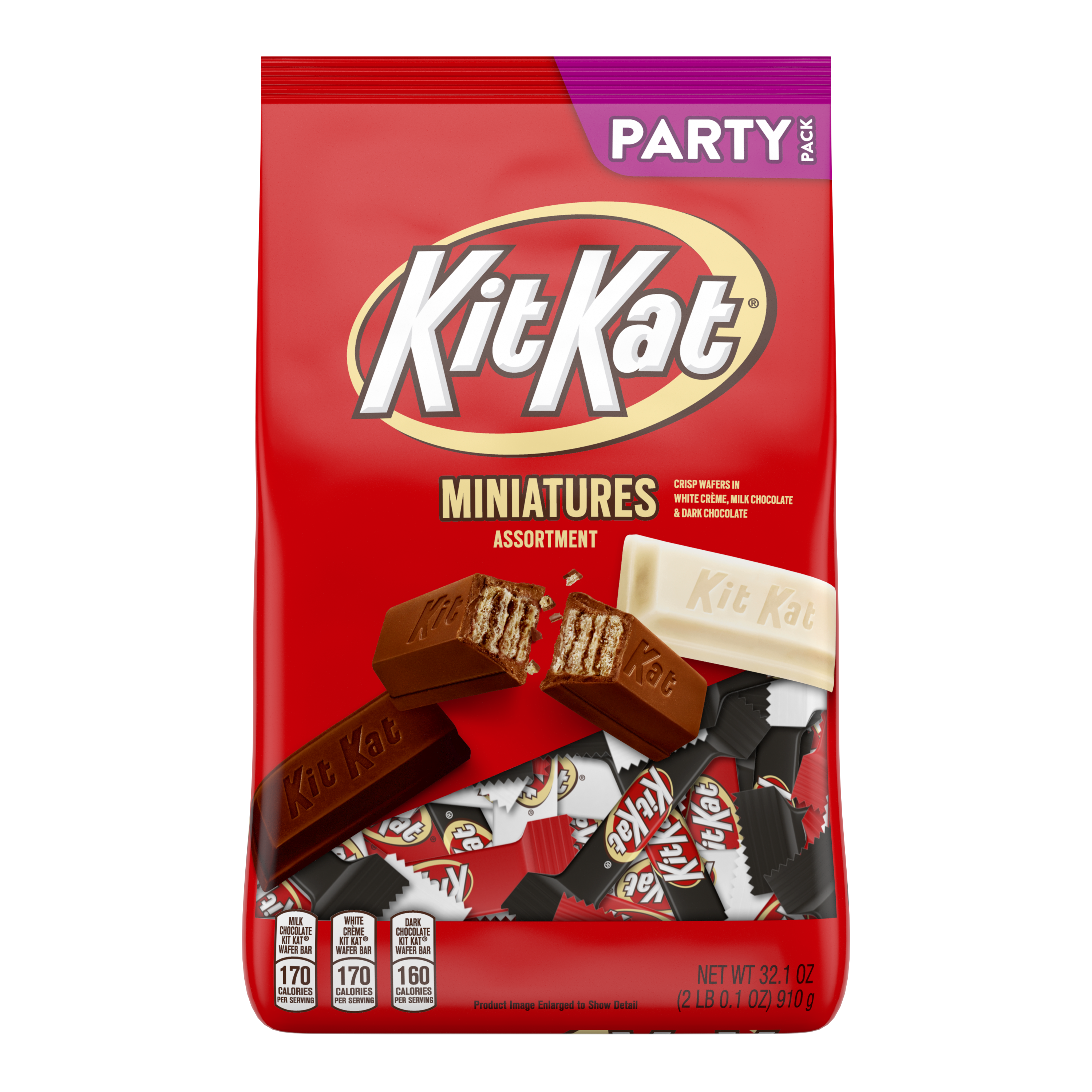 KIT KAT® Miniatures Assortment, 32.1 oz pack - Front of Package