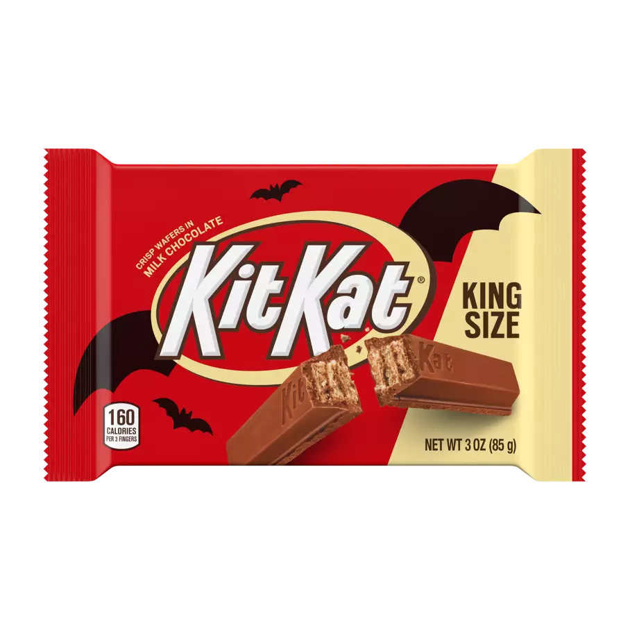 KIT KAT® Milk Chocolate Halloween King Size Candy Bar, 3 oz - Front of Package