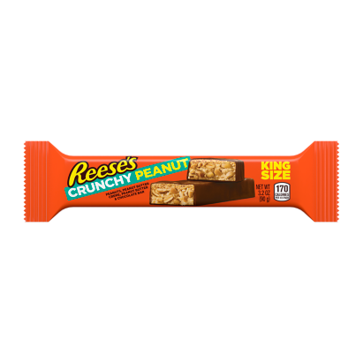 REESE S Crunchy Peanut King Size Candy Bar 3.2 oz