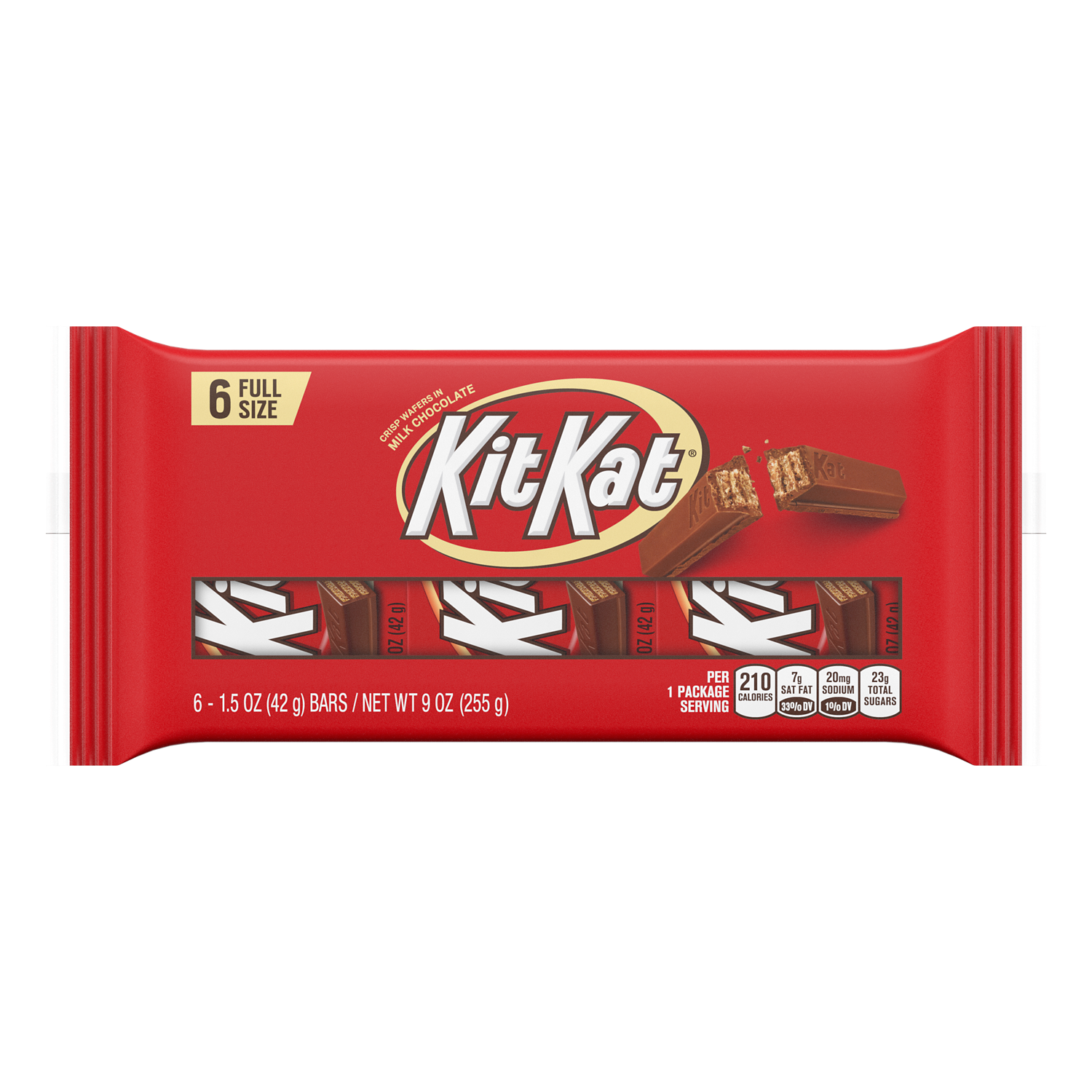 Kit Kat Milk Chocolate Candy Bars 1 5 Oz 6 Pack