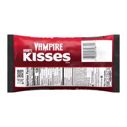 Hersheys Kisses Vampire Foils Milk Chocolate Filled With Strawberry Flavored Creme Candy 9 Oz Bag