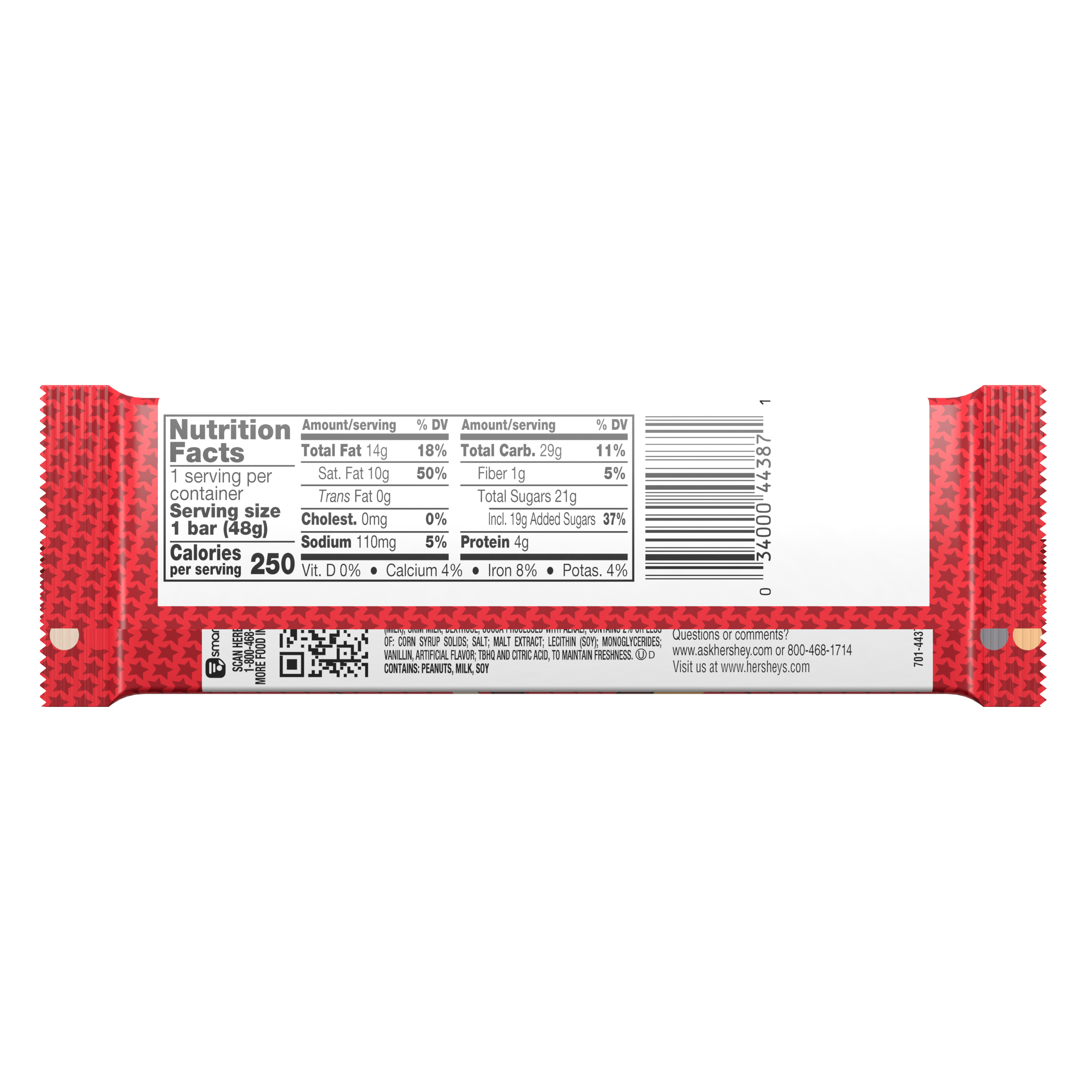 WHOZEEWHATZIT Chocolate Candy Bar, 1.7 oz - Back of Package