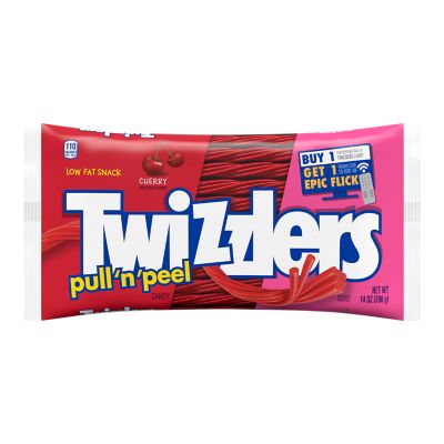 TWIZZLERS PULL 'N' PEEL Cherry Flavored 