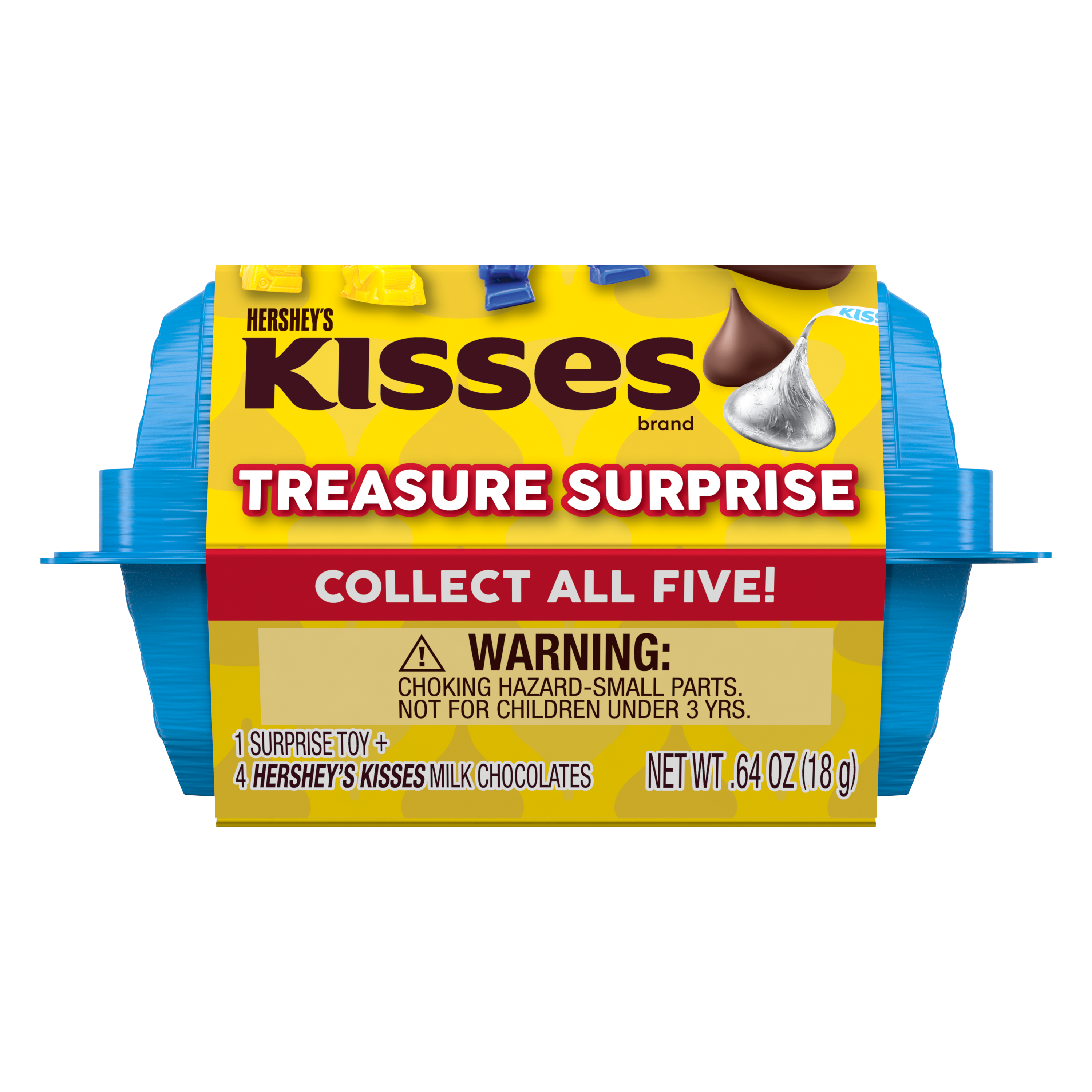 HERSHEY'S KISSES Transformers Milk Chocolate Treasure Surprise, 0.64 oz - Front of Package