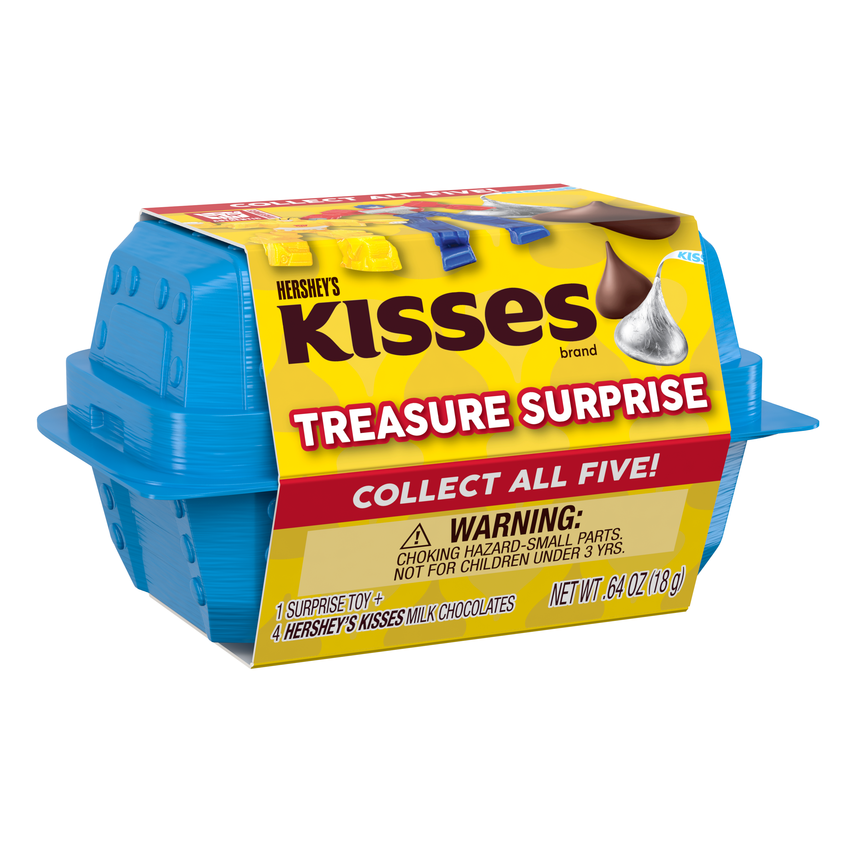 HERSHEY'S KISSES Transformers Milk Chocolate Treasure Surprise, 0.64 oz - Left Side of Package