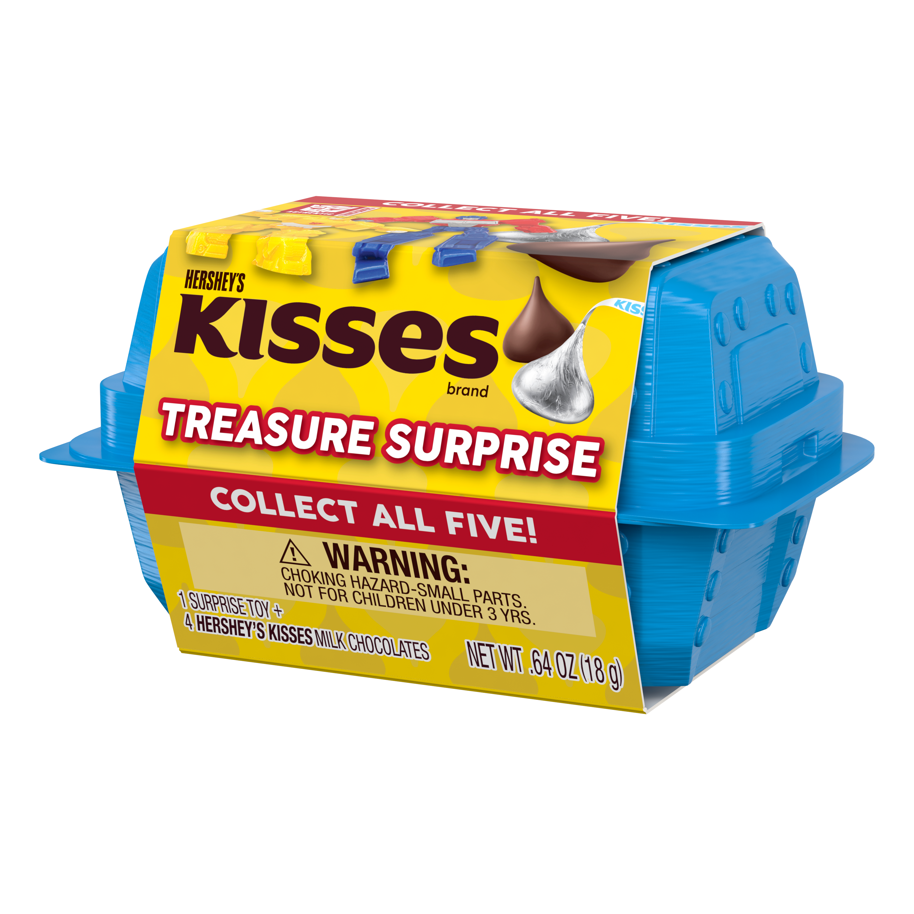 HERSHEY'S KISSES Transformers Milk Chocolate Treasure Surprise, 0.64 oz  - Right Side of Package