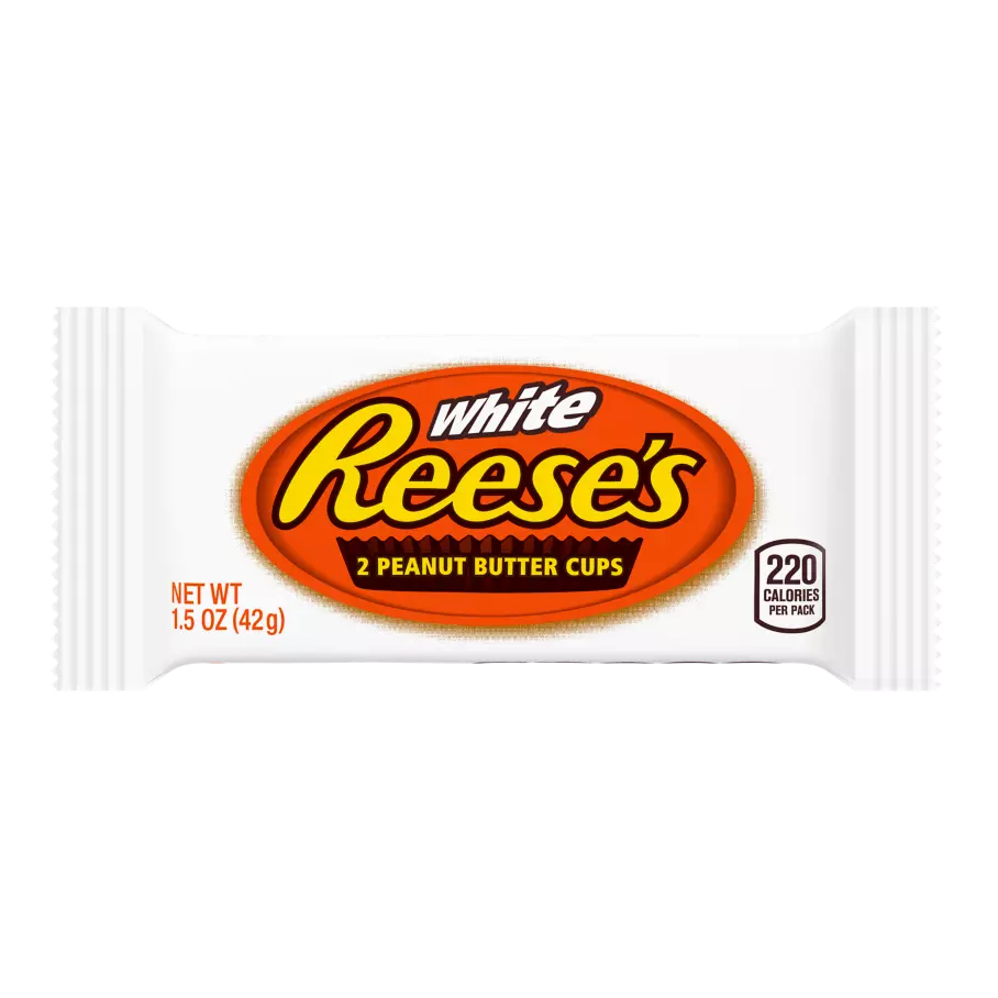 REESE'S White Creme Peanut Butter Cups, 1.5 oz - Front of Package