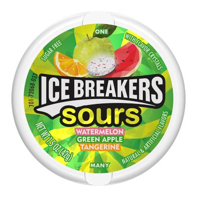 ICE BREAKERS Sours Sour Fruits Sugar 
