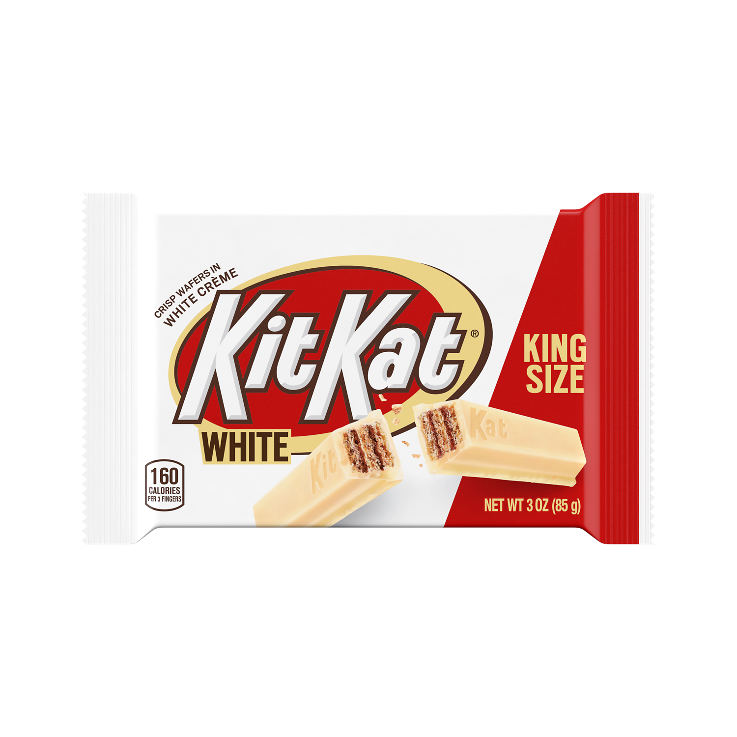 KIT KAT® White Creme King Size Candy Bar, 3 oz
