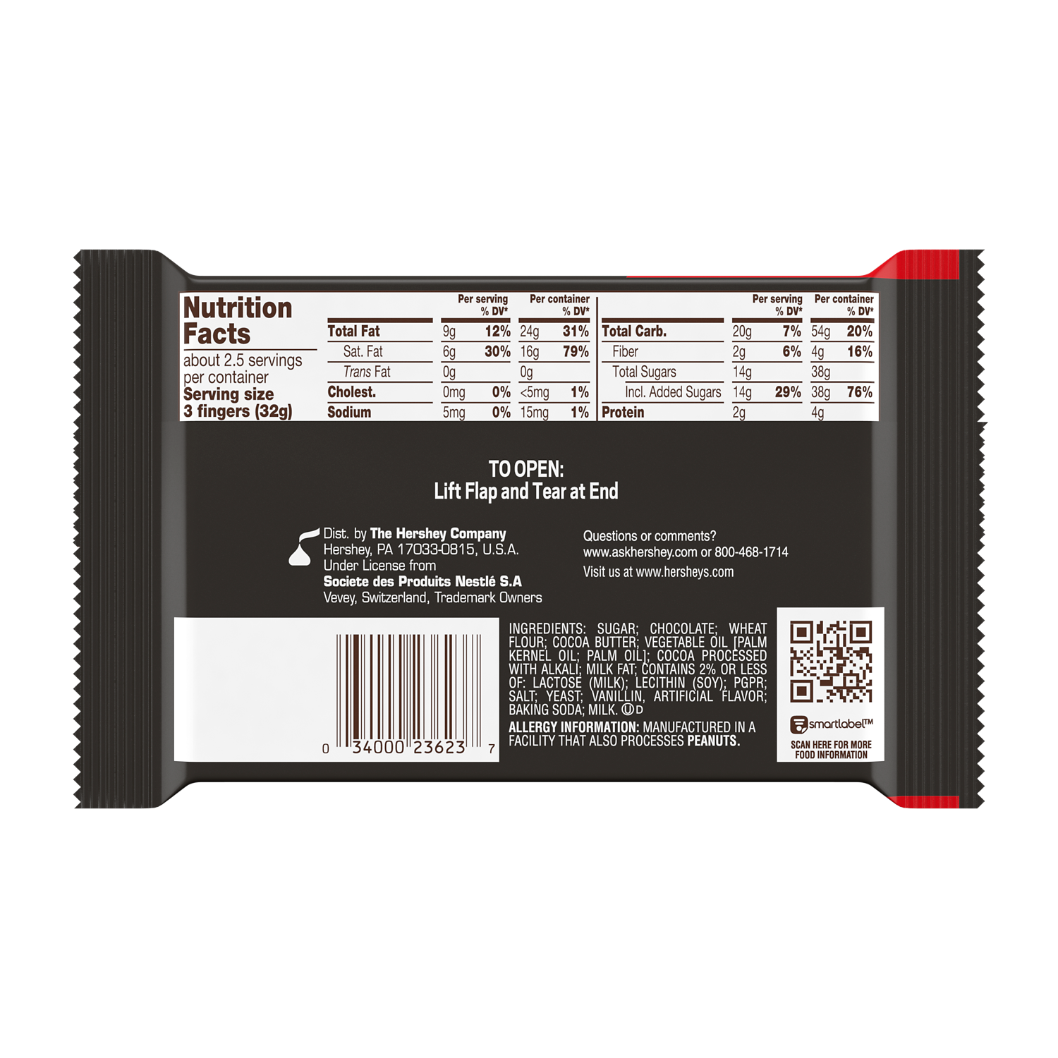 KIT KAT® Dark Chocolate King Size Candy Bar, 3 oz