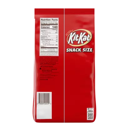 KIT KAT® Milk Chocolate Snack Size Bars, 32.34 oz bag, 66