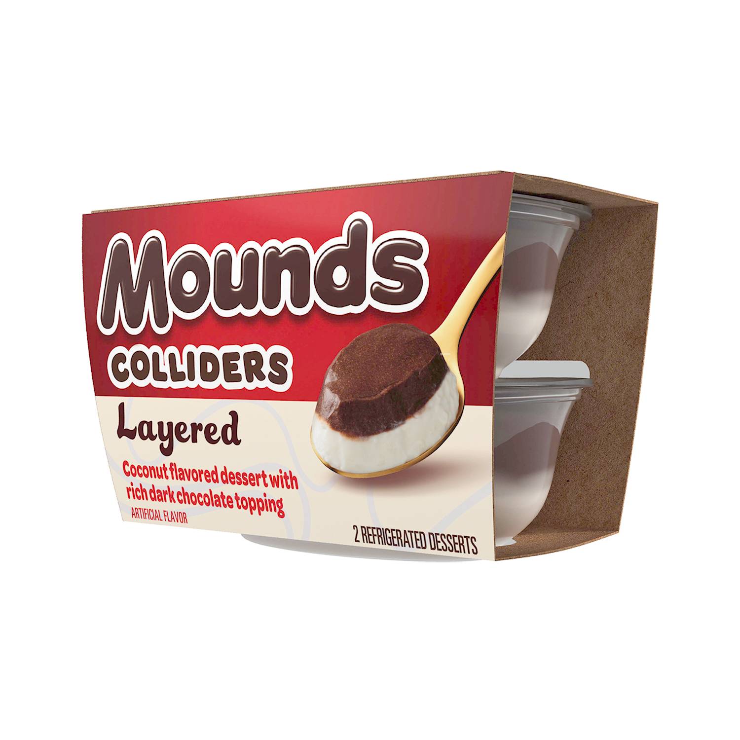 MOUNDS COLLIDERS™ Layered Dessert, 7 oz, 2 pack - Right of Package