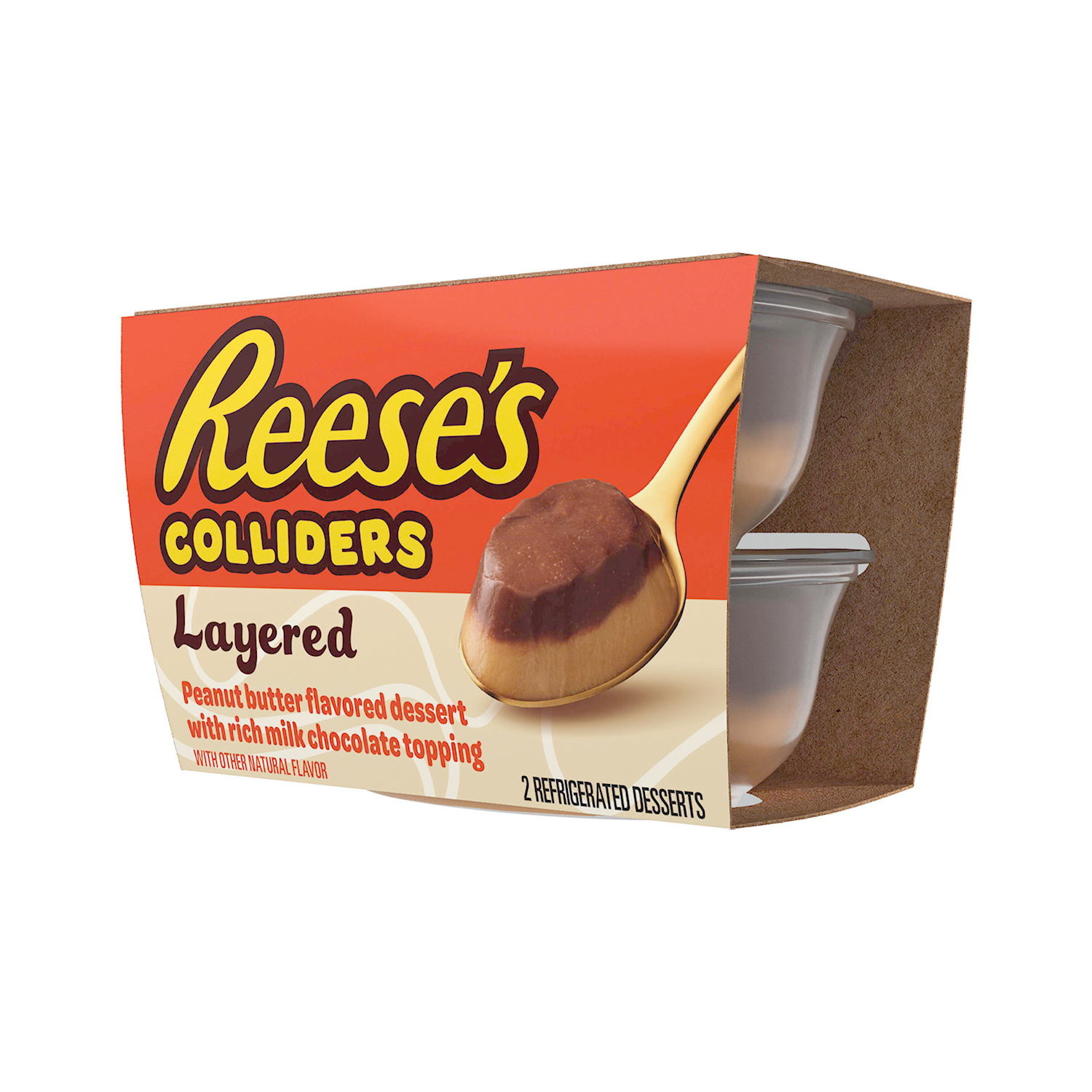 REESE'S COLLIDERS™ Layered Dessert, 7 oz, 2 pack - Right of Package