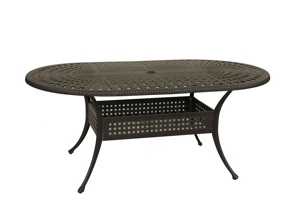 Onsight Maxwell 72 Inch X 42 Oval Round Patio Table The Home Onsight Maxwell 72 Inch X 42 Oval Round Patio Table