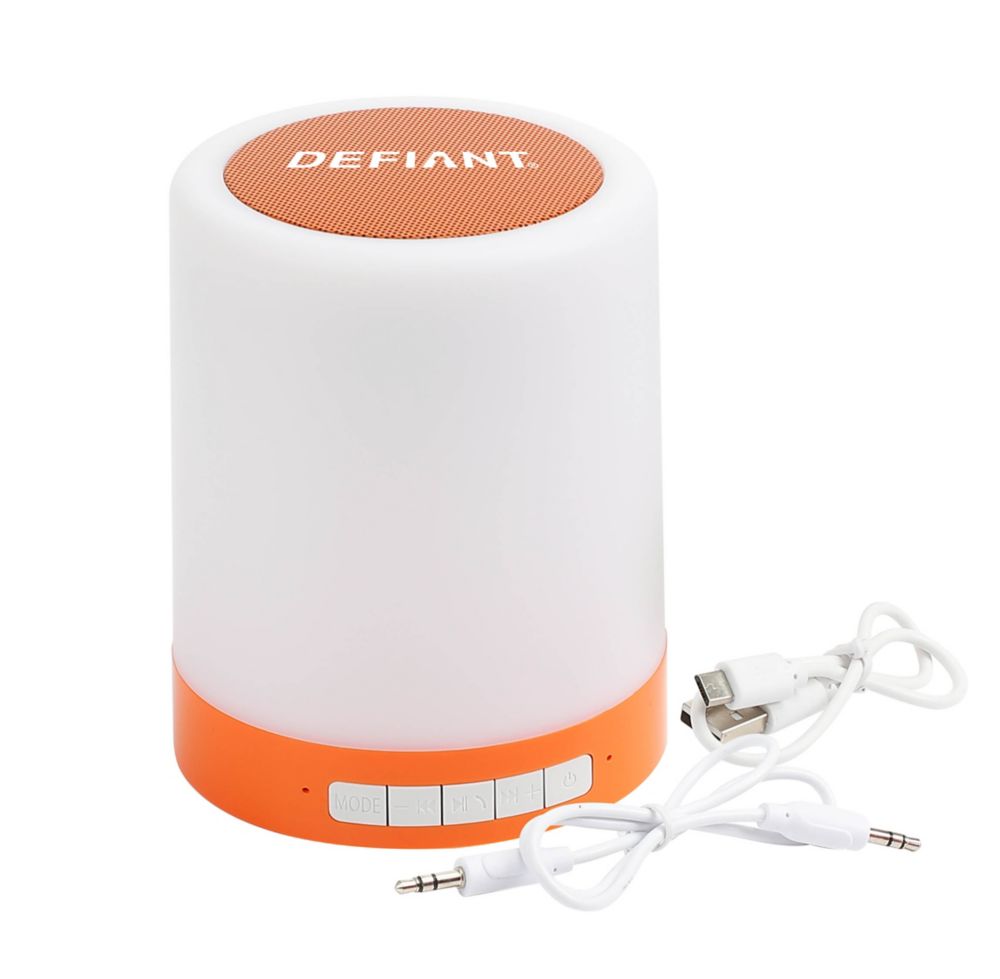 Defiant Multi Colour Touch Light Bluetooth Speaker The Home Depot Canada