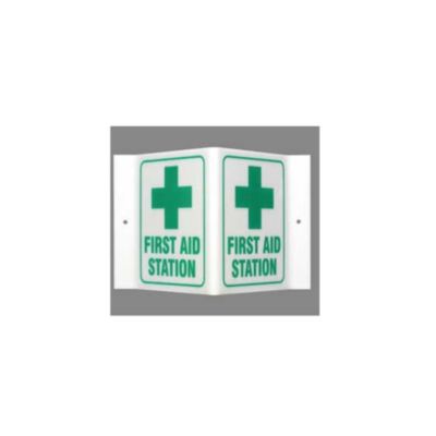 Prinzing First Aid Station Projecting Wall Sign