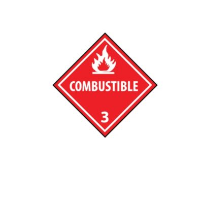 Nmc Dot Shipping Labels - 4X4" - Combustible 3 - 500/Roll