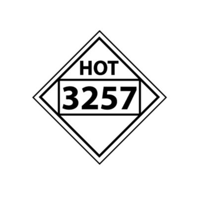 Nmc Vinyl 4-Digit Dot Vehicle Placards - Hot 3257