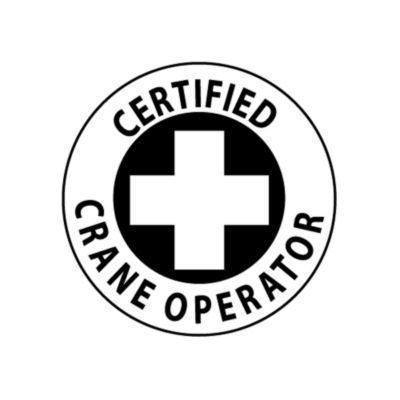 Nmc Crane Operator Hard Hat Emblems - Certified Crane Operator