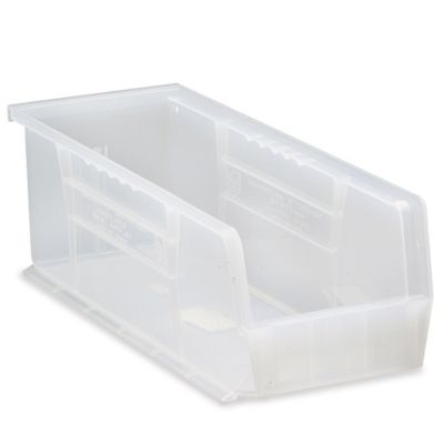 Quantum Ultra Clearview Poly Bin - 14-3/4"Wx5-1/2"Dx5"H - Clear - Lot of 12  (QUS234CL)