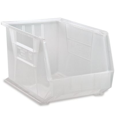 Quantum Ultra Clearview Poly Bin - 18"Wx11"Dx10"H - Clear - Lot of 4  (QUS260CL)