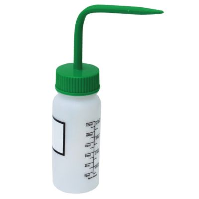 Relius Solutions Wide-Mouth Graduated Wash Bottles - 4 Oz. Capacity - Green - Green  (BTL-WW-4G-LBL-CS)