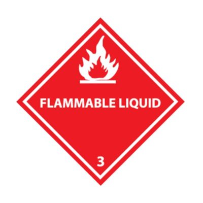 Nmc 4X4" Vinyl Dot Shipping Labels - Flammable Liquid 3