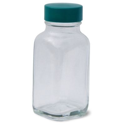 Relius Solutions Square Glass Bottles - 2 Oz. Capacity - Clear  (BTL-SW-G-2-CS)