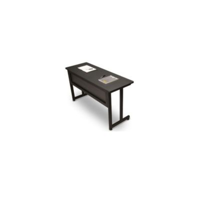 Ofm Utility Table - 24"Lx48"W Top - Graphite Top/Black Base - Graphite Top/Black Base