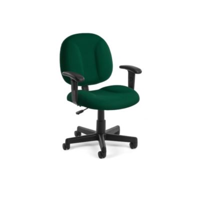 Ofm Ergonomic Task Chair - 18-22" Seat Height - Green - Green