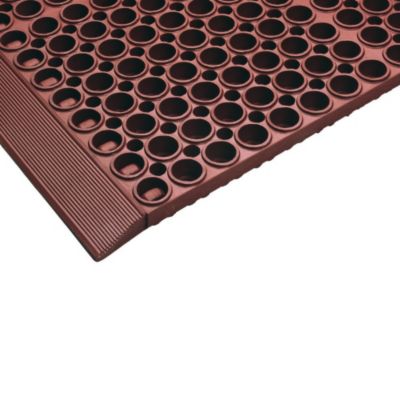 Notrax San-Eze Ii Corner Connector For Modular Drainage Mats - Red