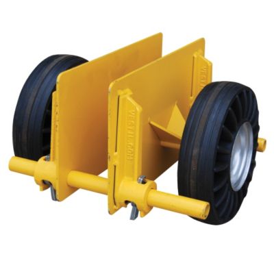 VESTIL HeavyDuty Adjustable Panel Dolly RubberonSteel Wheels