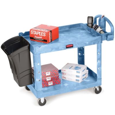 Rubbermaid Premium Universal Shelf Carts - 36"Wx24"D Shelf - 38-1/8"H - Blue - Blue  (4520-88 BLUE)