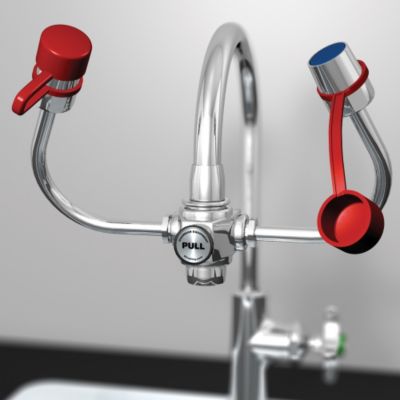 Guardian Eyesafe-X Faucet-Mount Eyewash - 5"H