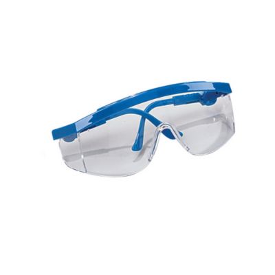 Crews Tomahawk Wraparound Glasses - Clear Lens - Blue Frame - Lot of 3