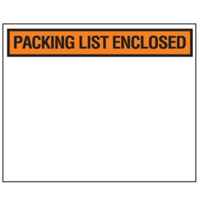 Self-Adhesive Packing List Envelopes - 4-1/2 X5-1/2" - Panel Face - English