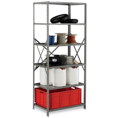 Hallowell Hi-Tech Open-Style Shelving - 48X18x87" - Starter Unit