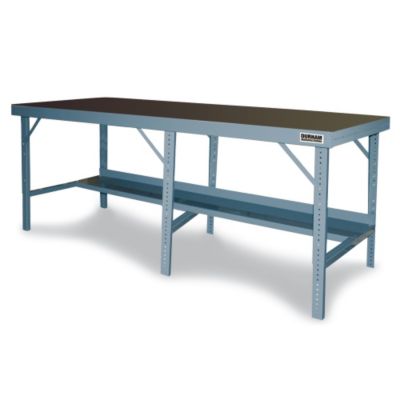 Durham 10′ Wide Assembly Bench 10’x36″ Steel Top Podzone