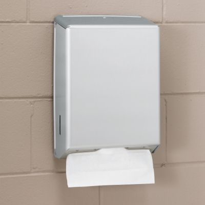 Steel C-Fold Towel Dispenser - 11X4-1/2 X15-1/4" - Brushed Steel - Brushed Steel  (TD017013)