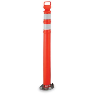 Relius Solutions Delineator Post - 42" - Aluminum Base - Orange - Orange  (03-746ABC)