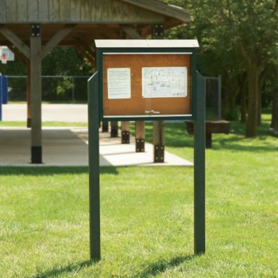 Jayhawk Plastics Outdoor Message Center Medium Two Sides, No Posts