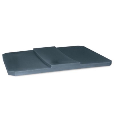 Lid For Relius Solutions Economical Heavy-Duty Poly Trucks - 28-1/4"Wx38"D - Gray - Gray  (PBL-12-GRAY)