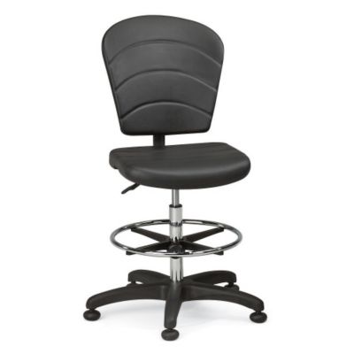 Relius Solutions Oversized Aoecomforta Seating - Stool - 24-34" Seat Height - Standard Style - Aluminum Base - Floor Pods