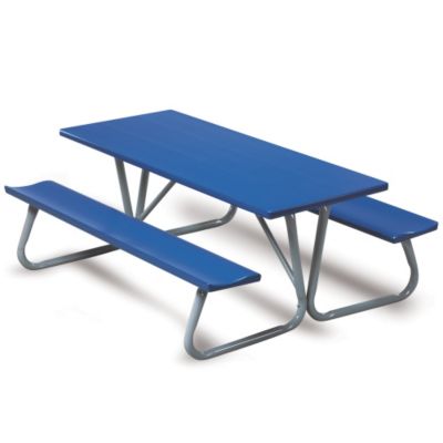 Colorful Aluminum Picnic Table 8’l Royal Blue Quanoodle