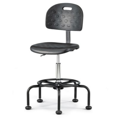 Ergocraft Spider Base Stool - 26-34" Seat Height - Pods - Black