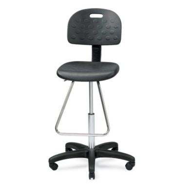 Ergocraft Teardrop Footrest Stool - 23-33" Seat Height - Pods - Black