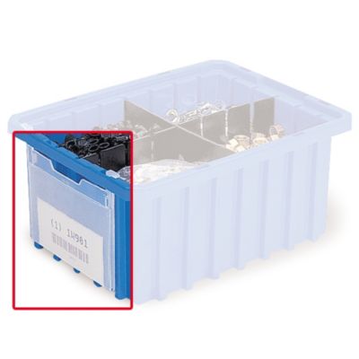 Akro-Mils Akro-Grid Label Holders For Dividable Containers - Fits Container 44151, 44152, 44153, 44345, 44154, 44410