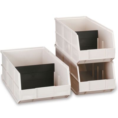 Akro-Mils Dividers For Extra-Deep Akrobins - Fits Bin 4432900 - Black