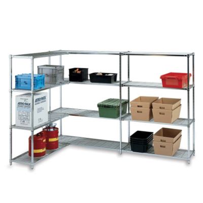 Relius Solutions Square-Post Open Wire Shelving - 48X18x64" - Starter Unit