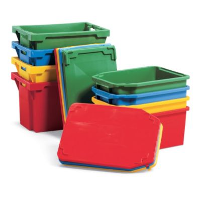 Schaefer Stack/Nest Tote - 24X16x10" - Red